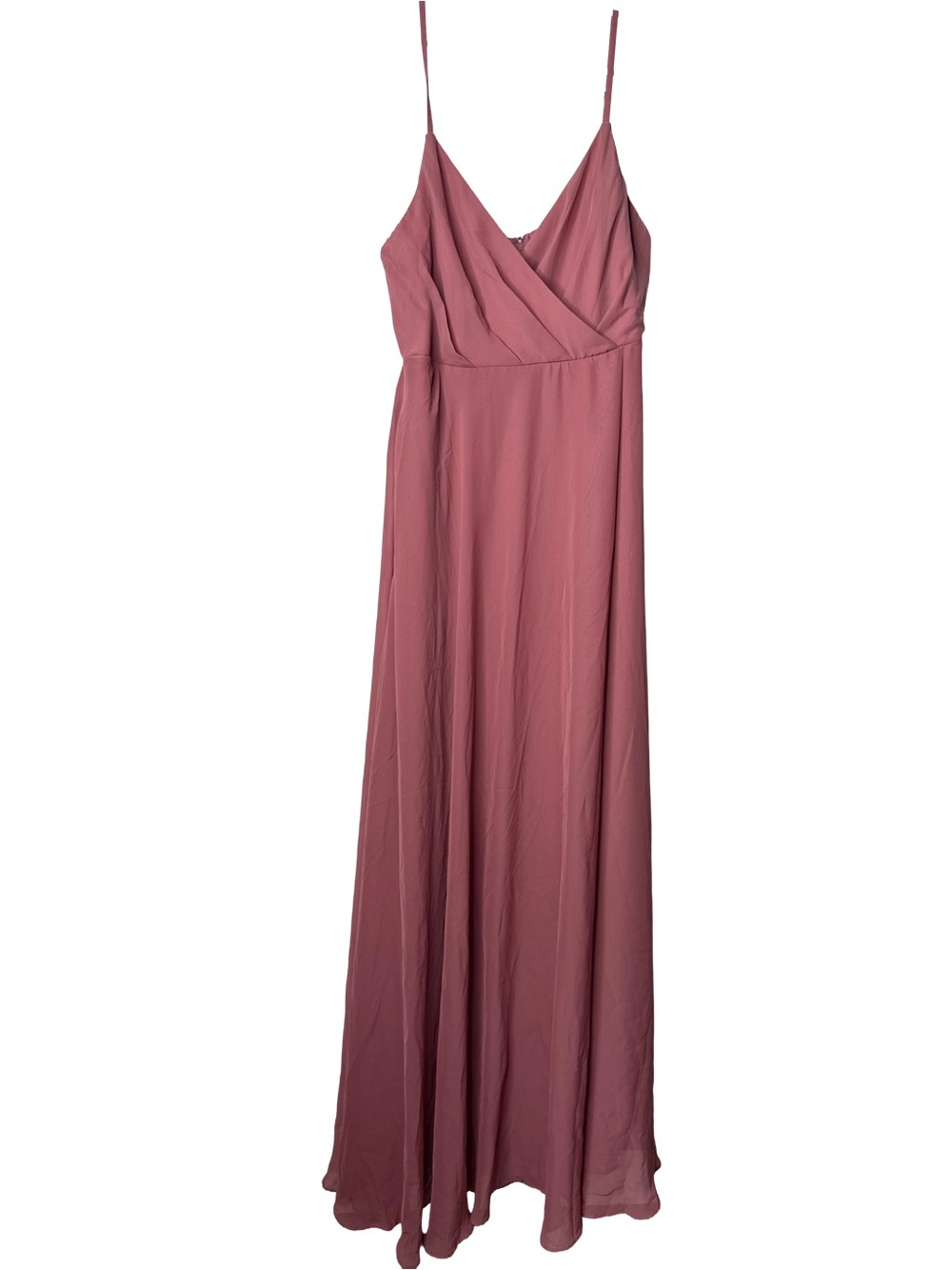 BIRDY GREY Kaia Chiffon Desert Rose Goddess Romantic Sleeveless Maxi Dress Sz L